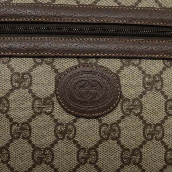 GUCCI GG Supreme Shoulder Bag PVC Beige Gold - Picture 9 of 16